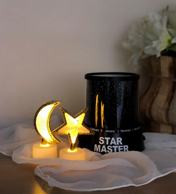 Star Master Ve Mini Ay Ve Yıldz Gece LambasıGiftmodastar-master-gece-lambası-Gm-4048-Ay-Yıldız