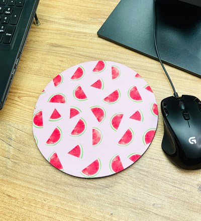 Karpuz Tasarımlı Oval Mouse Pad	giftmodaGmms000001
