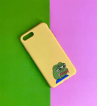 Kurbağa Pepe Tasarımlı iPhone 7 Kılıf giftmodaGmklf100030